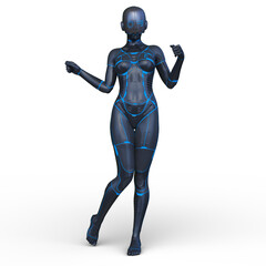 女性サイボーグ