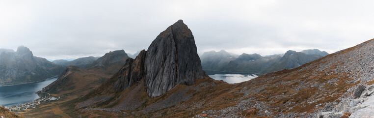 Panorama Senja Segla mountain with clouds