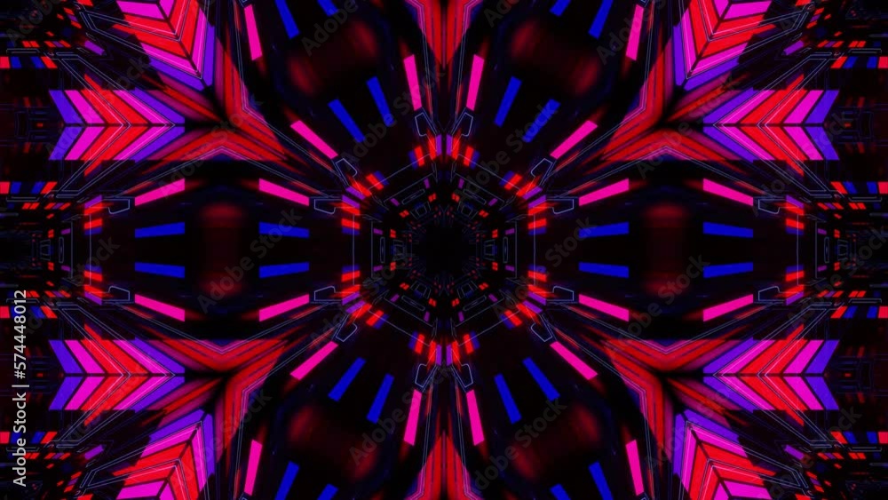 Poster star symmetry. hexagonal pattern. vj loop motion design kaleidoscope background. abstract bg motion 