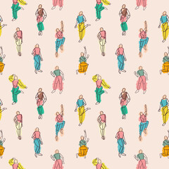Naklejka premium seamless pattern with geometric shapes