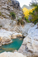 Fototapeta na wymiar View of Goynuk canyon in Antalya province, Turkey