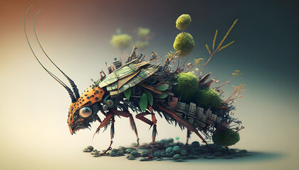 Robotic bug - Made by Generative A.I