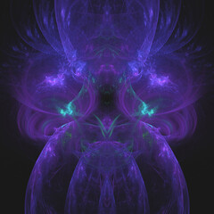 Neon abstract geometric illustration.