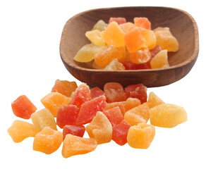 Dried fruits apricot and papaya with some others
