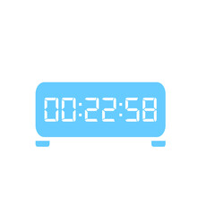 Digital clock icon vector design illustration.