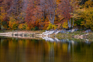 Autumn views in the mountains