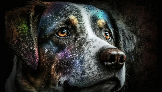 lifelike dog colorful gtest, background image