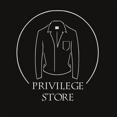 A minimalistic logo for a clothing store
