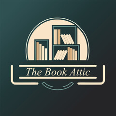 Modern logo for a bookstore - obrazy, fototapety, plakaty