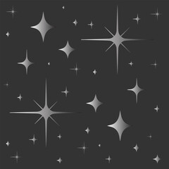 Sparkle star icons. Shine icons. Stars sparkles vector. Sparkle icons set. Shine symbol illustration. star sign collection.