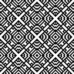 Ethnic ornament. Tribal wallpaper. Embroidery background. Ethnical folk image. Tribe motif. Ancient mosaic. Digital paper, web design, textile print, backdrop. Seamless vector art work illustration.