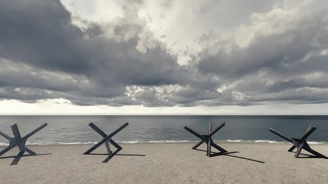 Omaha Beach The Normandy  3D Video Animation