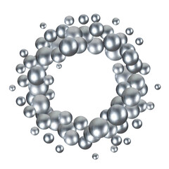 Colored pearls. Abstract illustration vector background. eps 10