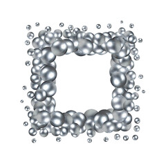 Elegant template with pearl pattern. Vector design for banners, cards, wedding invitation. eps 10