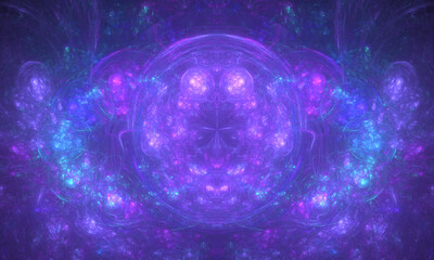 Bright neon symmetric geometric background.