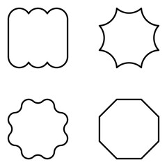 Shape Vector Line Icons