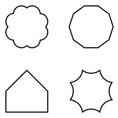 Shape Vector Line Icons