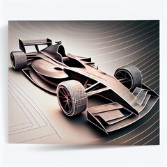 Race car drawing