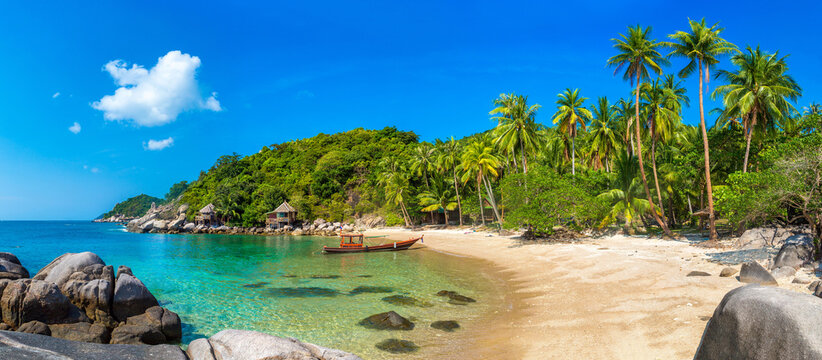 Sai Nuan beach at Koh Tao island