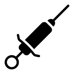 syringe glyph icon