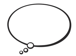 手書き風のシンプルな吹き出し
