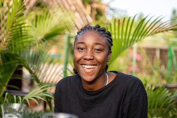 Portrait of a queer masculine black woman