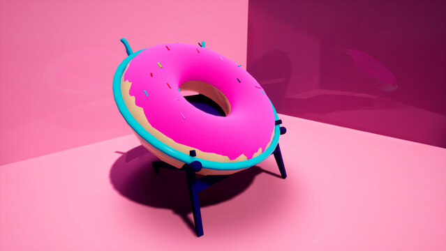 Pink Donut Chair
