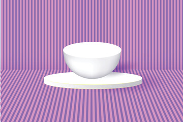 geometric circle pedestal podium background design