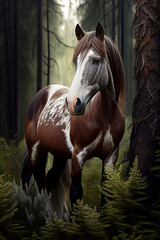 Obraz na płótnie Canvas Beautiful horse artwork
