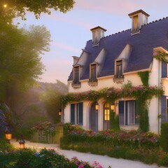 12 A home with a French country design theme 1_SwinIRGenerative AI