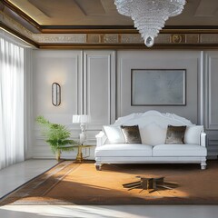 1 A home with all white walls and furniture 2_SwinIRGenerative AI