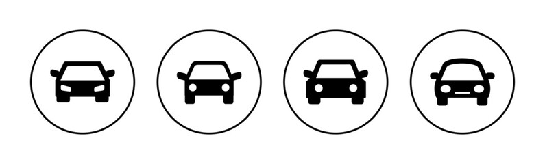 Car icon vector for web and mobile app. car sign and symbol. small sedan