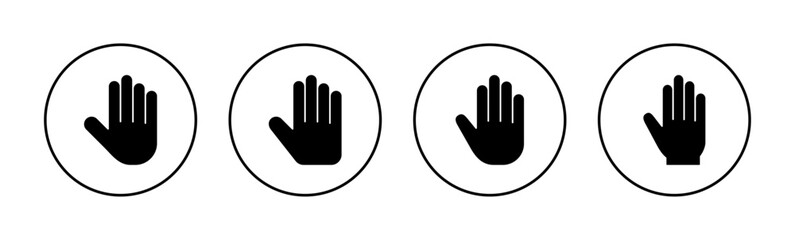 Hand icon vector for web and mobile app. hand sign and symbol. hand gesture