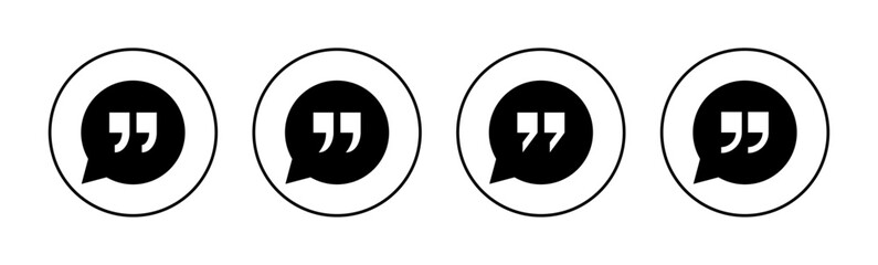 Obraz premium Quote icon vector for web and mobile app. Quotation mark sign and symbol