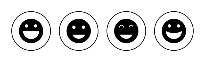 smile icon vector for web and mobile app. smile emoticon icon. feedback sign and symbol