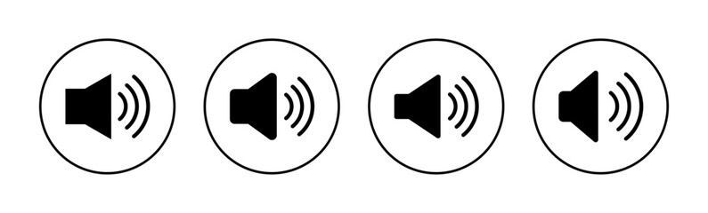 Speaker icon vector for web and mobile app. volume sign and symbol. loudspeaker icon. sound symbol