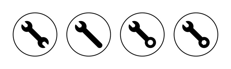 Wrench icon vector for web and mobile app. repair icon. tools sign and symbol