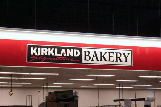 Honolulu, HI - December 23, 2022: Kirkland Signature brand bakery department inside Costco Wholesale shipping center.