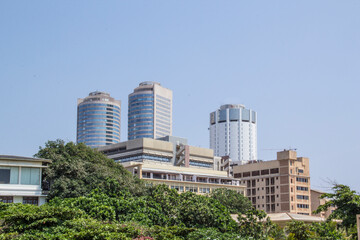 Beautiful view of downtown Colombo, Sri Lanka, on a sunny day