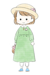 森ガール　グリーン