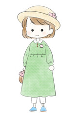 森ガール　グリーン