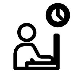 This a Bussines Icons Outline Black Style