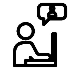 This a Bussines Icons Outline Black Style