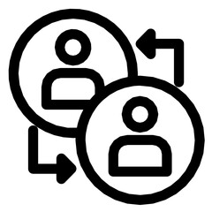 This a Bussines Icons Outline Black Style