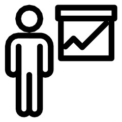 This a Bussines Icons Outline Black Style