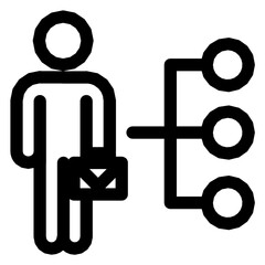 This a Bussines Icons Outline Black Style