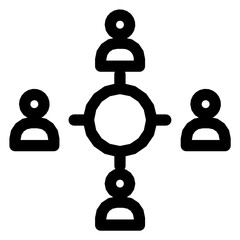 This a Bussines Icons Outline Black Style