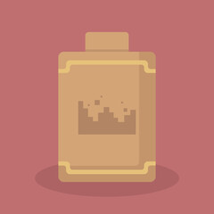 Decorative pot for Archeology-themed illustration