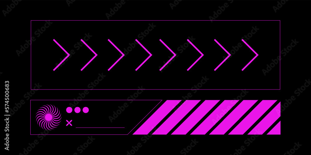 Poster Technology shape for futuristic design elements