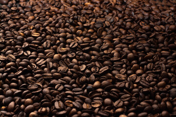 
roasted coffee bean background